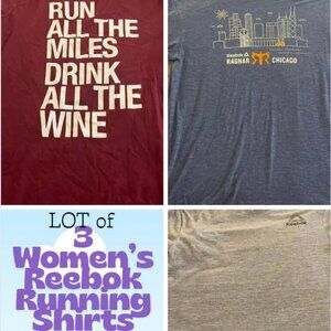 LOT: Women's running tees (3 shirts, size medium)